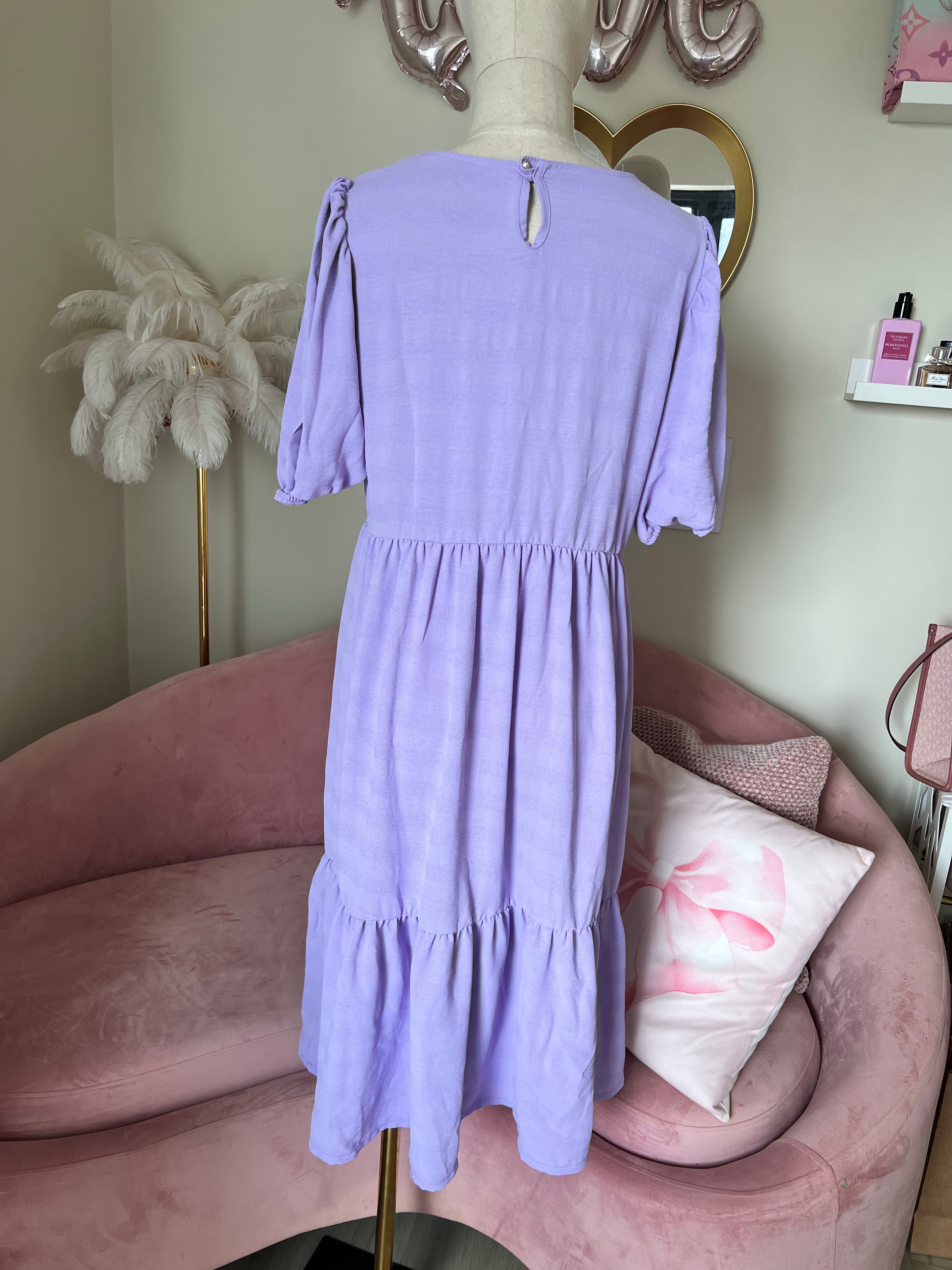 Dress Midi Purple Medium