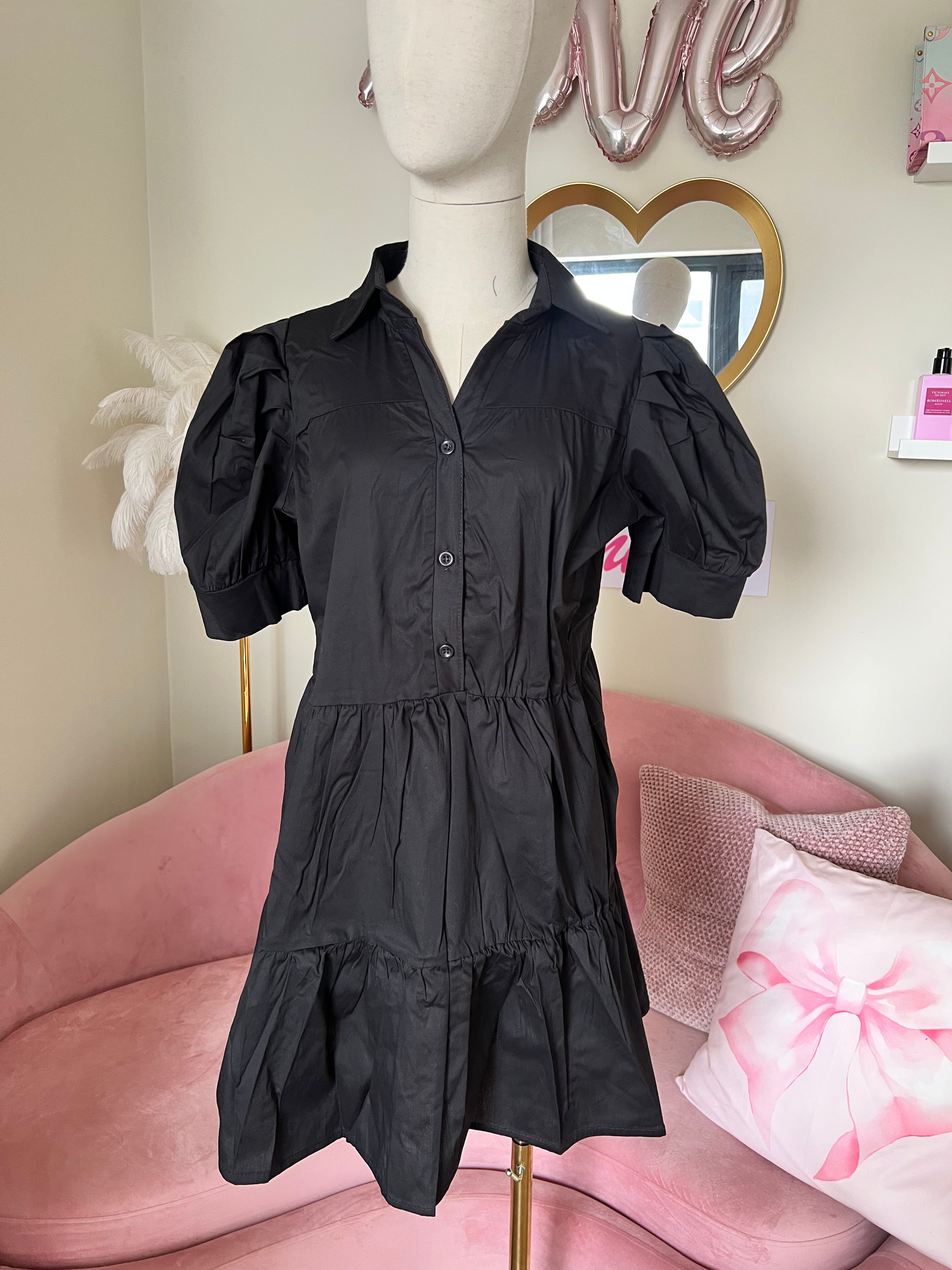 Julys Dress Short Black M/L