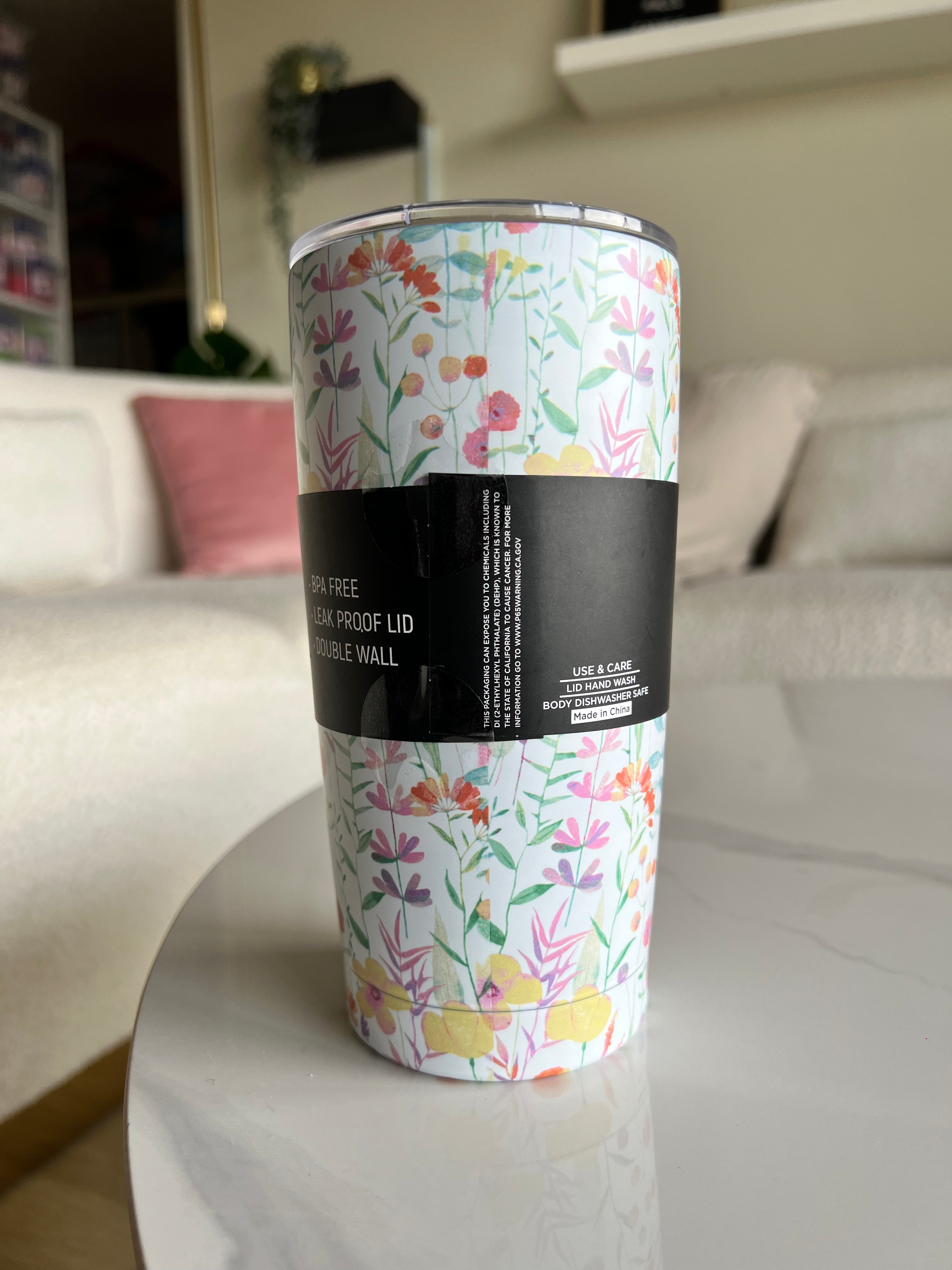 Steve Madden Floral 17oz Tumbler