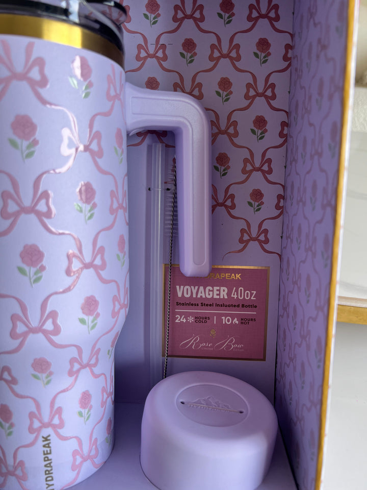 Hydrapeak Rose Bows Tumbler Boxed