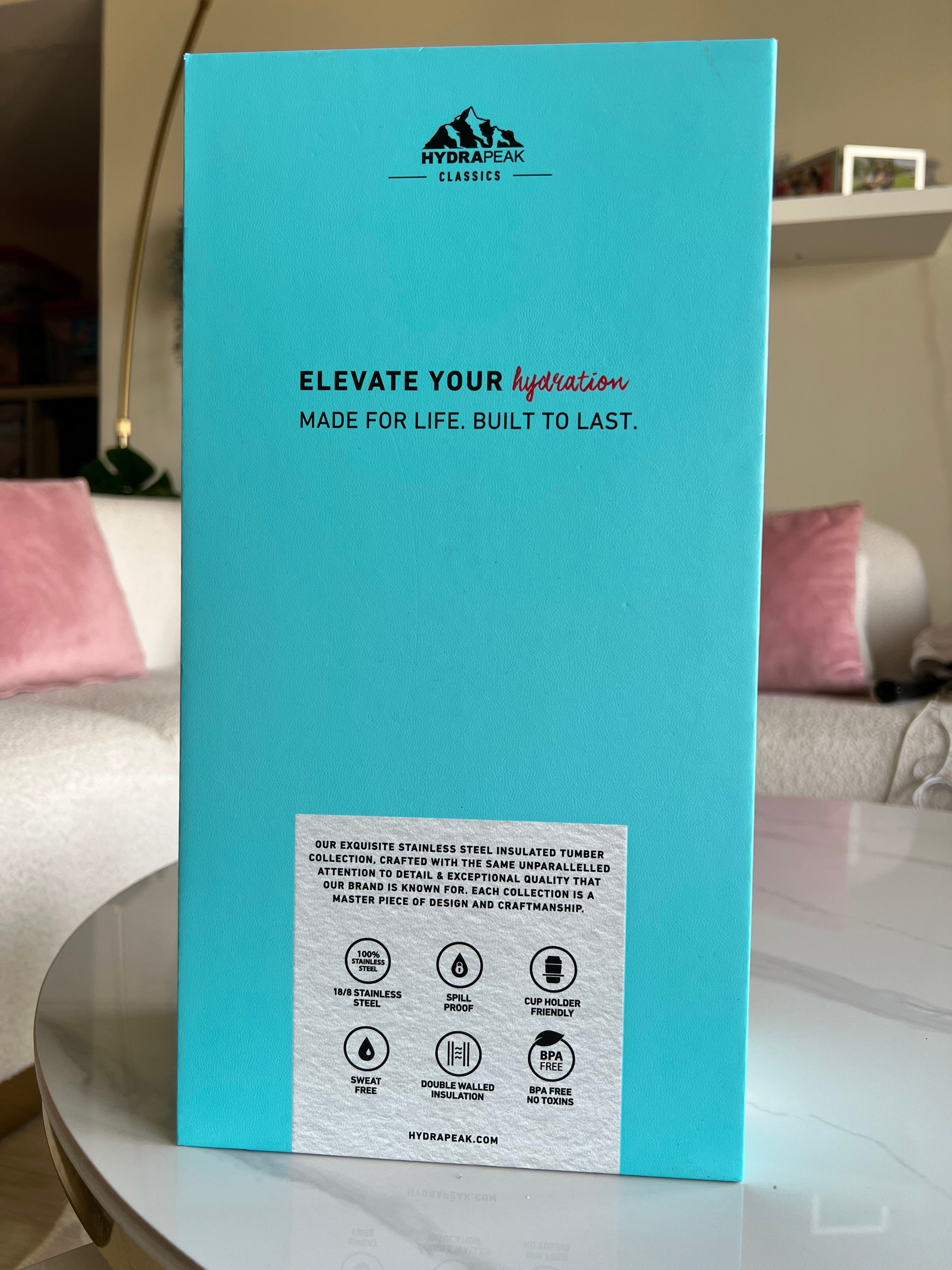 Hydrapeak Bedazzled Silver Cherries Tumbler Boxed