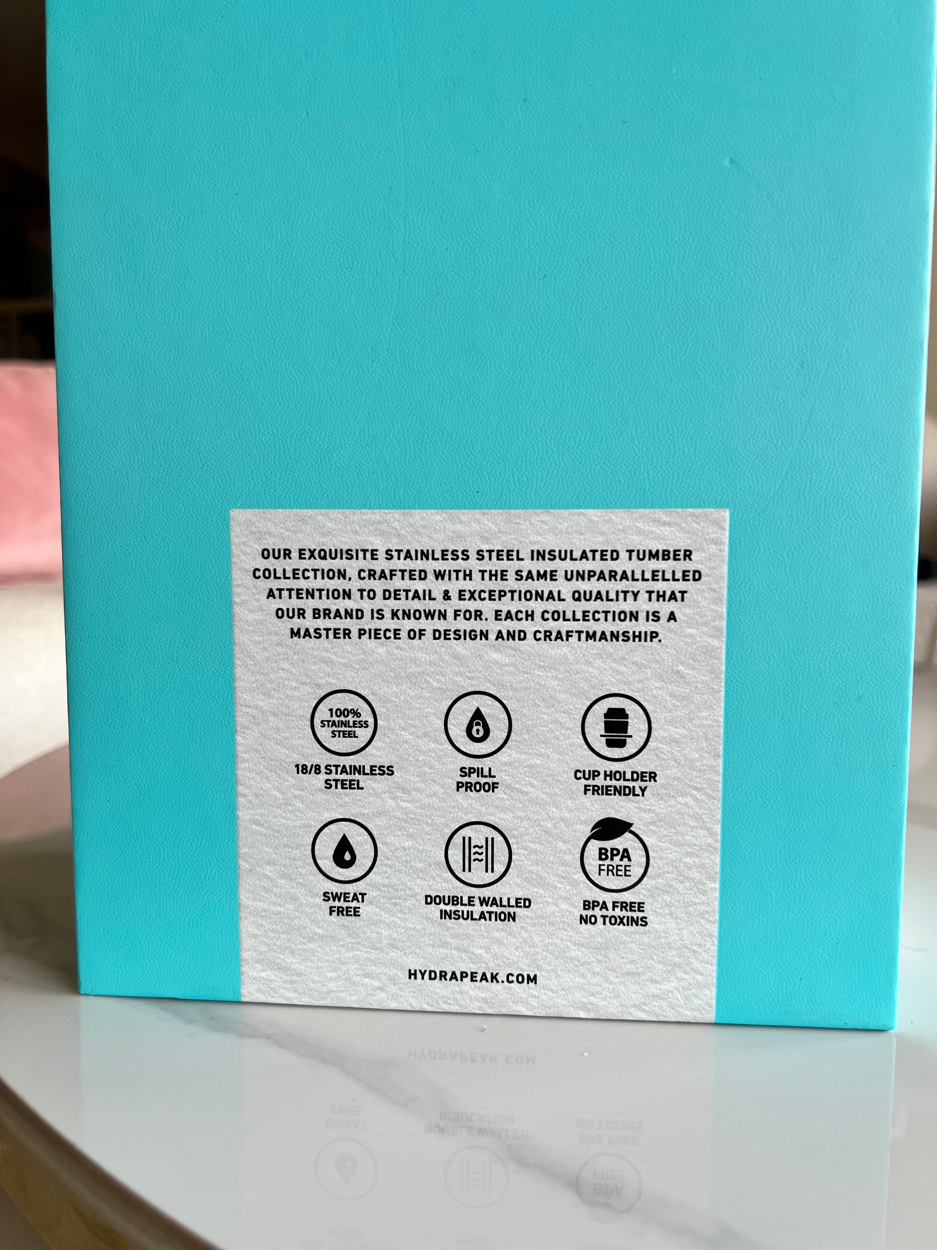 Hydrapeak Bedazzled Silver Cherries Tumbler Boxed