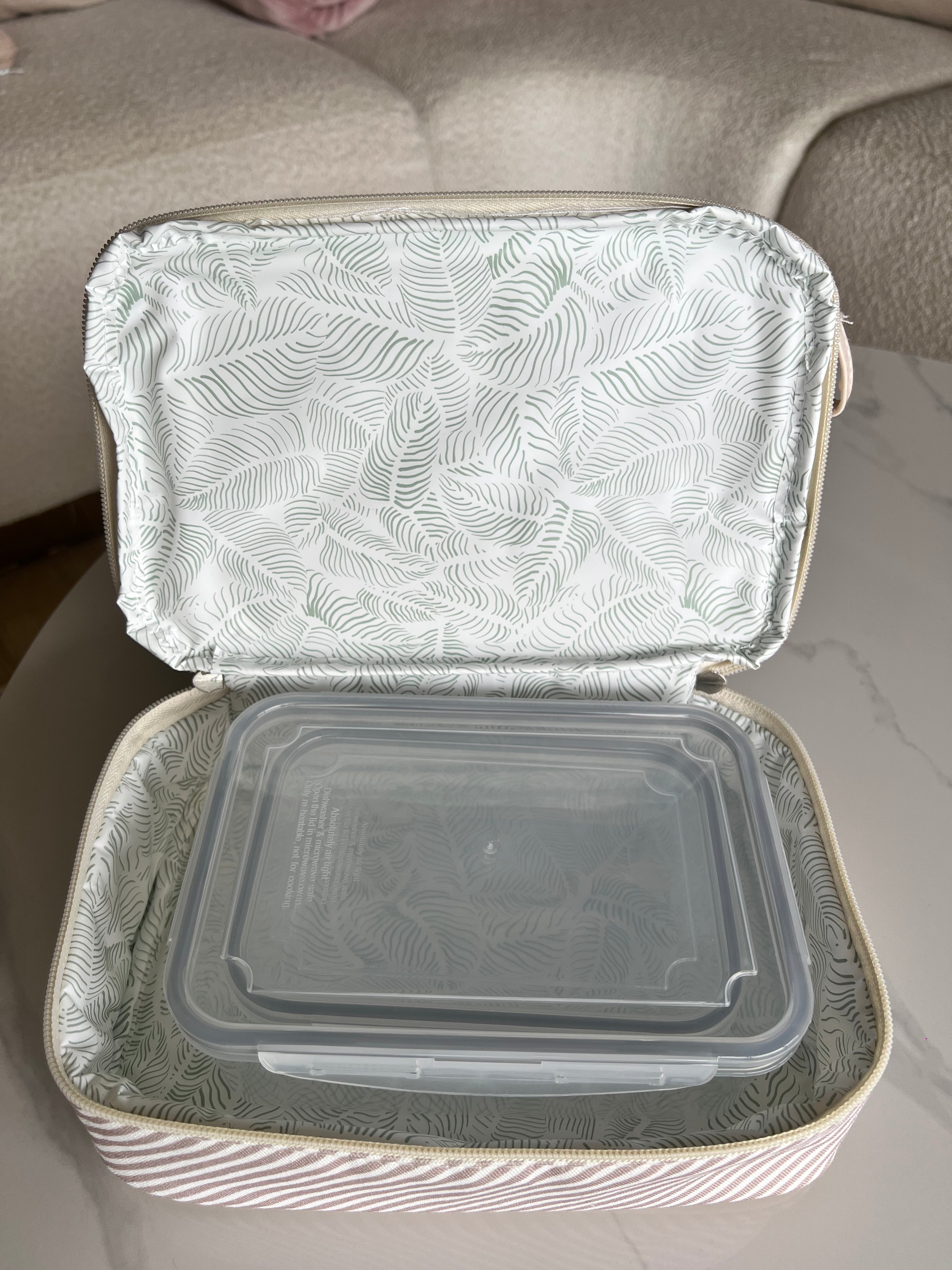 Ollie & Olivia Insulated Lunch Tote Stripes