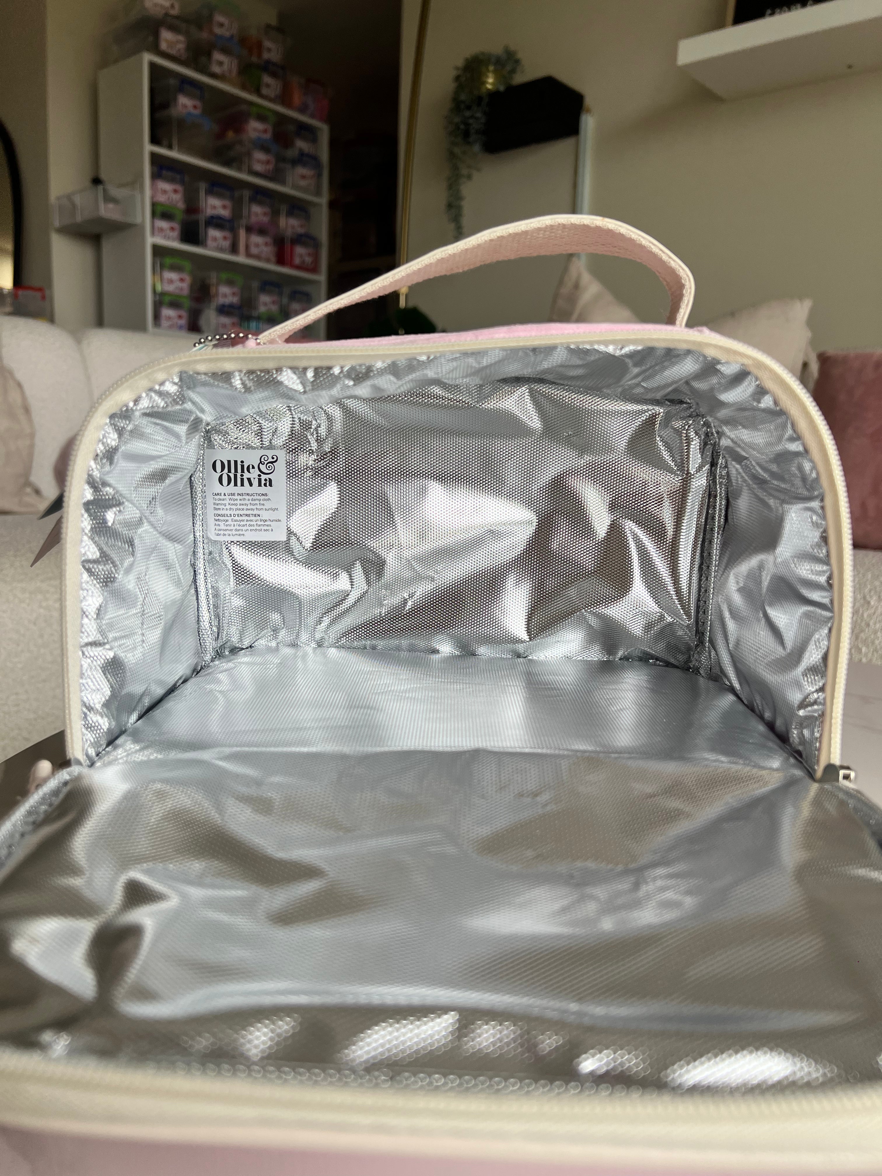 Ollie & Olivia Insulated Lunch Tote Pink