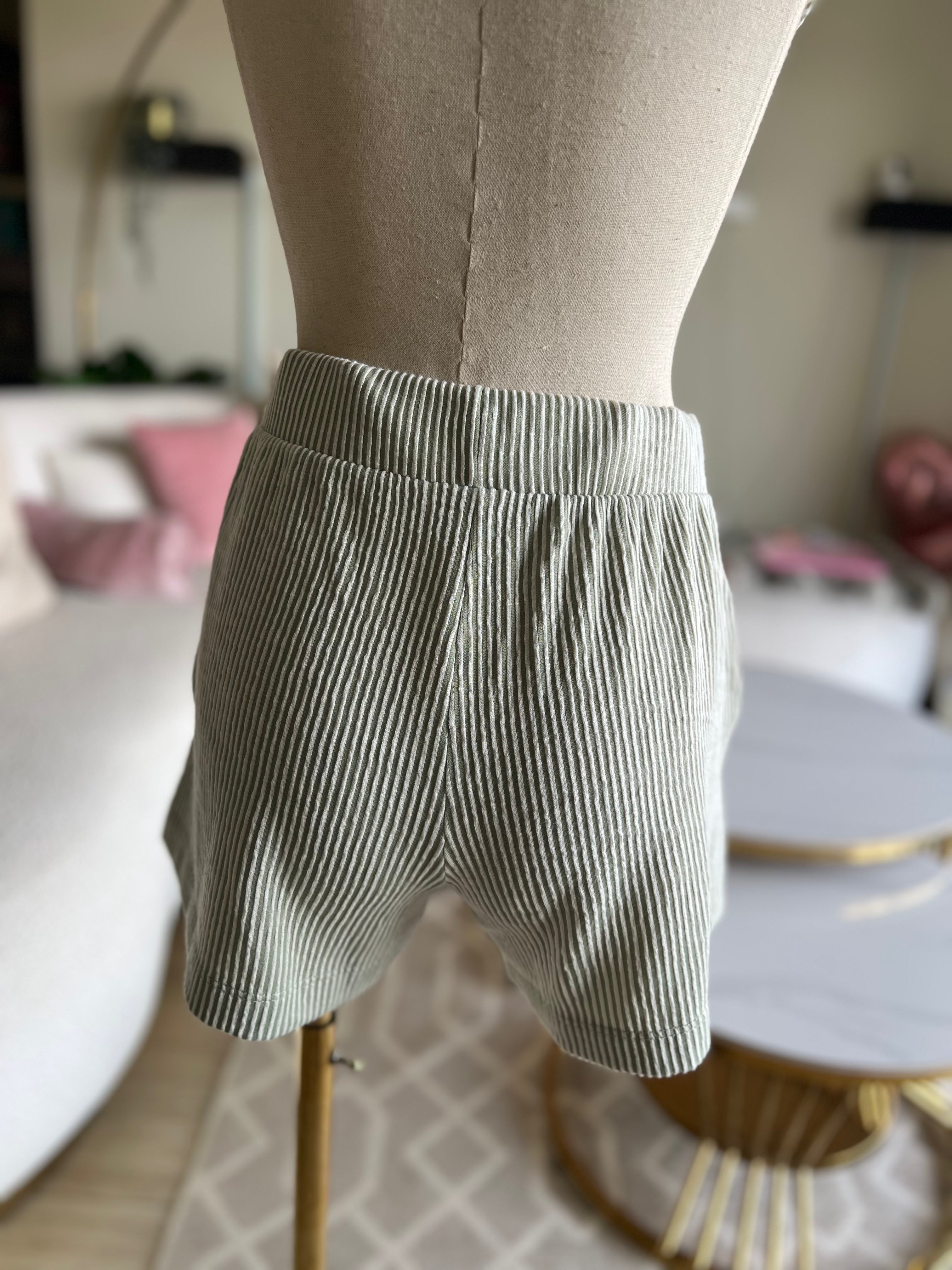 Olivia Rae green shorts pajama set