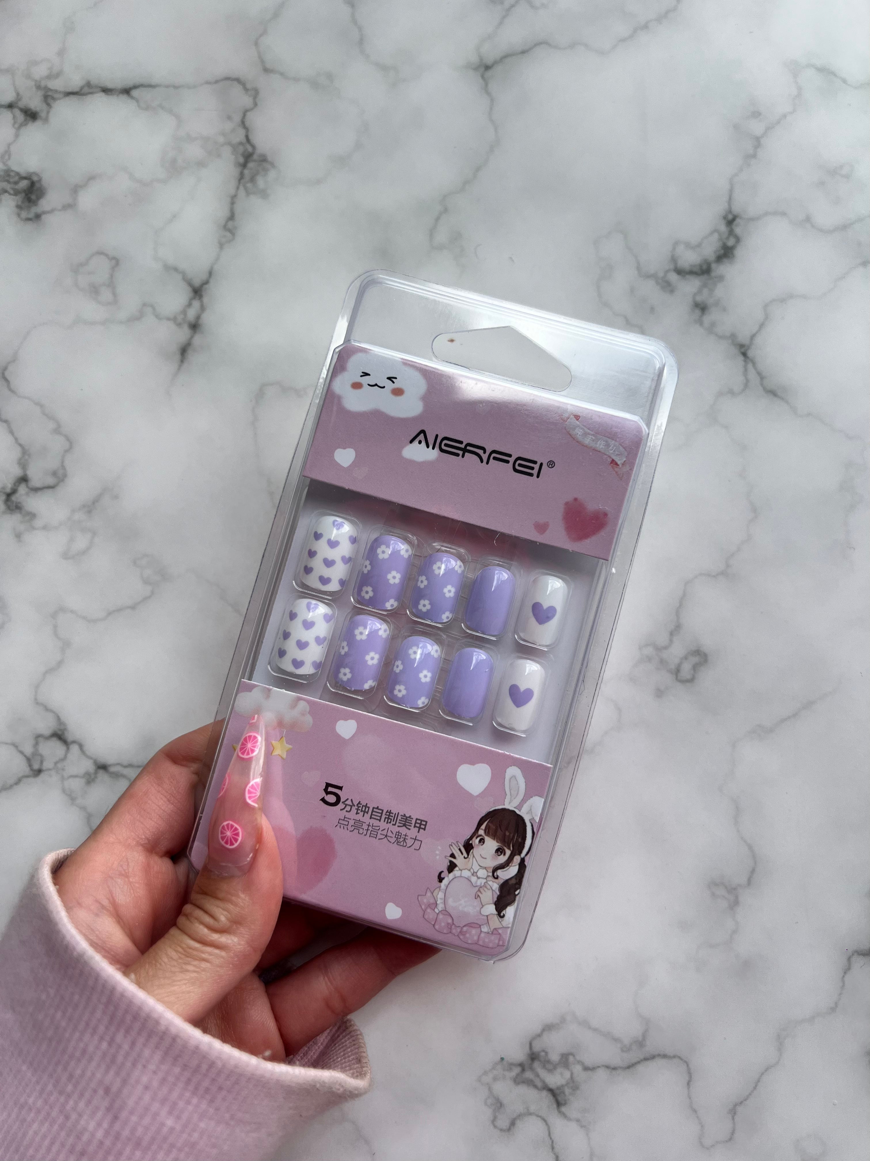 Natural length press-on nails