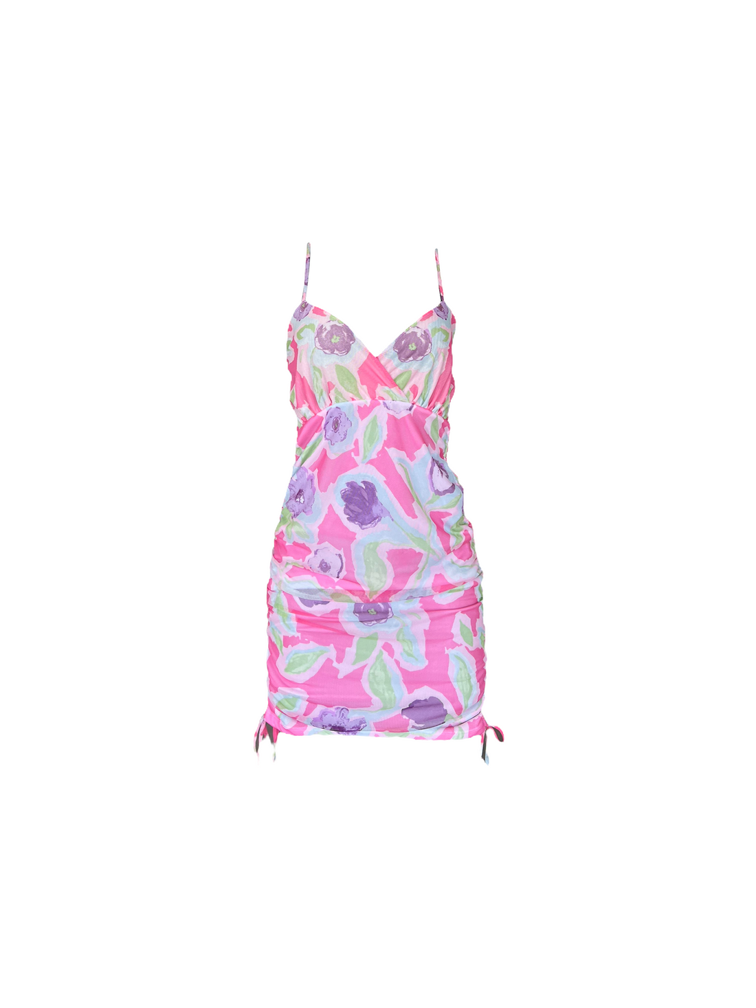 Mokara Dress Mini Bodycon Floral Small