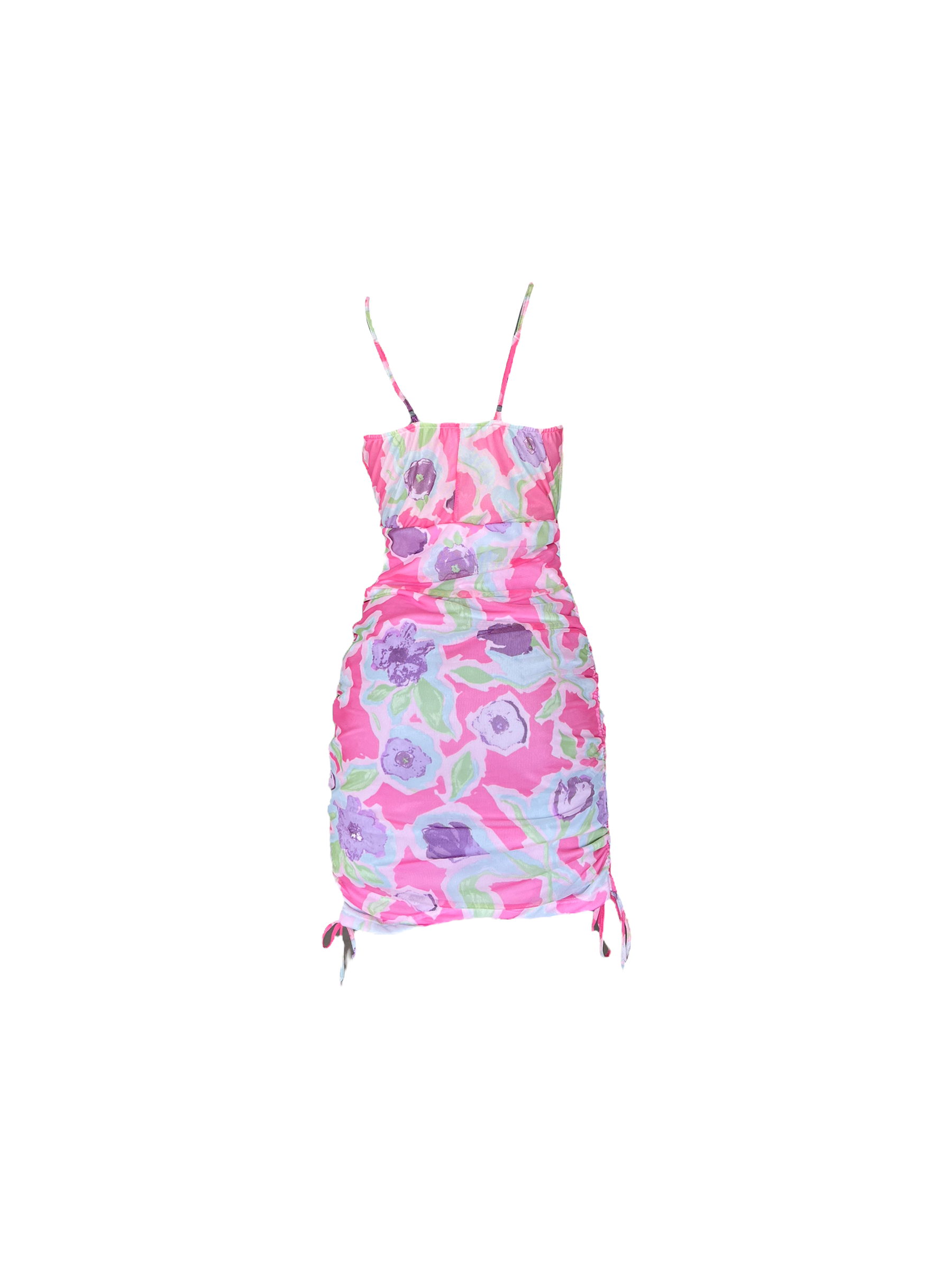 Mokara Dress Mini Bodycon Floral Small