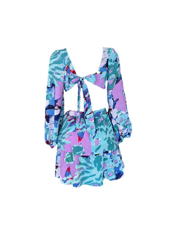 OKBOTH Dress Short Blue purple Medium