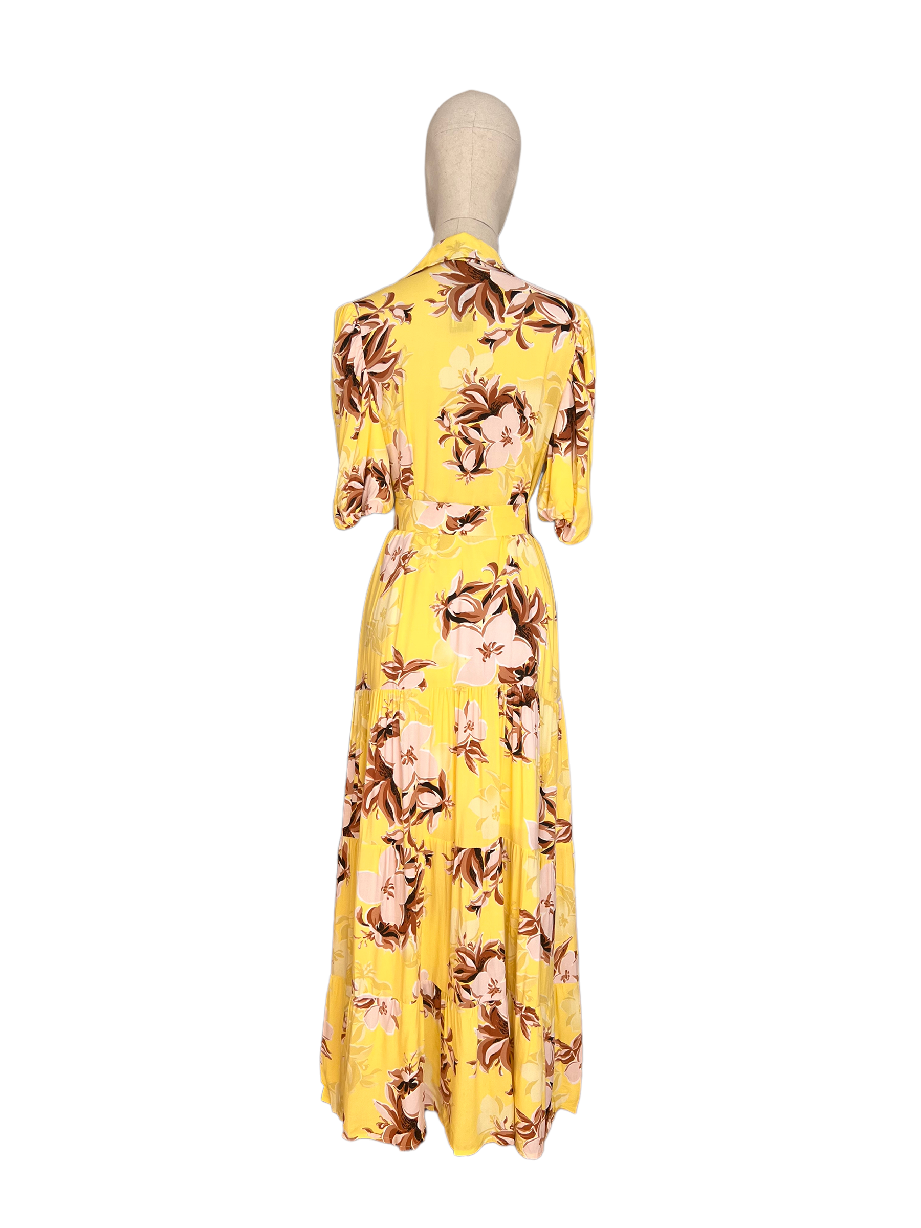 Erivel Dress Long Floral Yellow Small