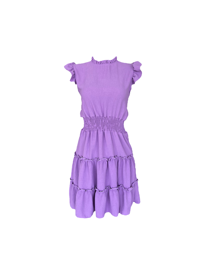 18Marsha Dress Short Purple S/M