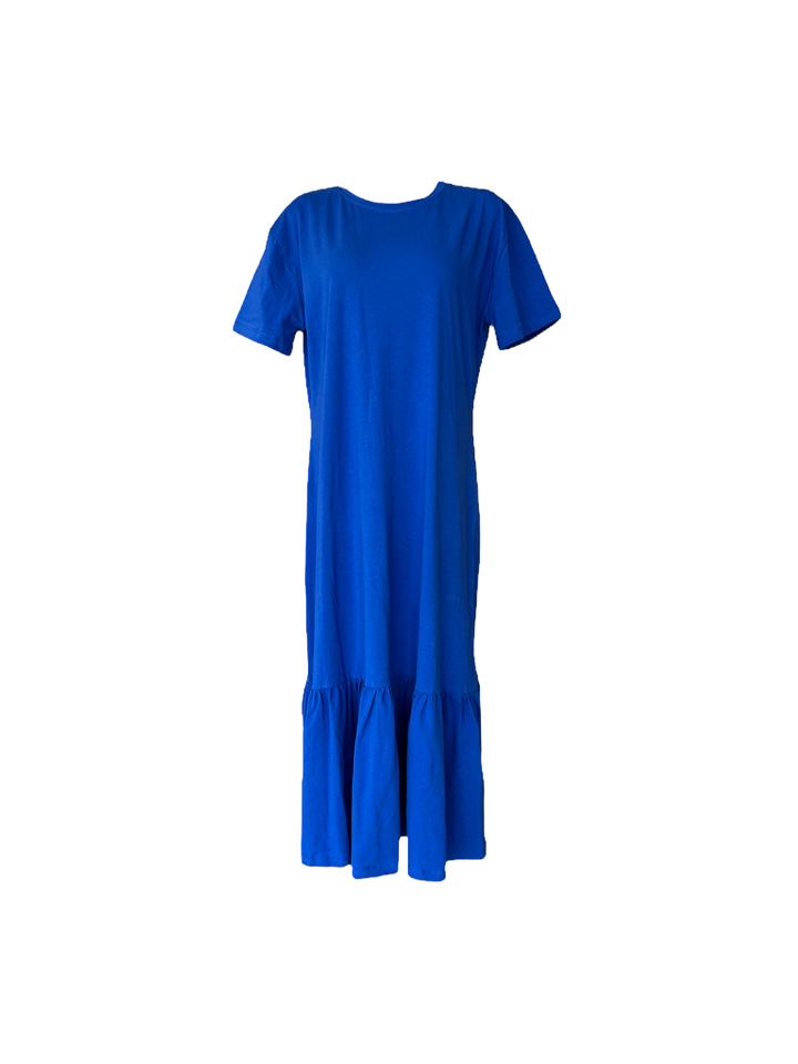 Mokara Dress Long Cotton Blue Large/ Medium