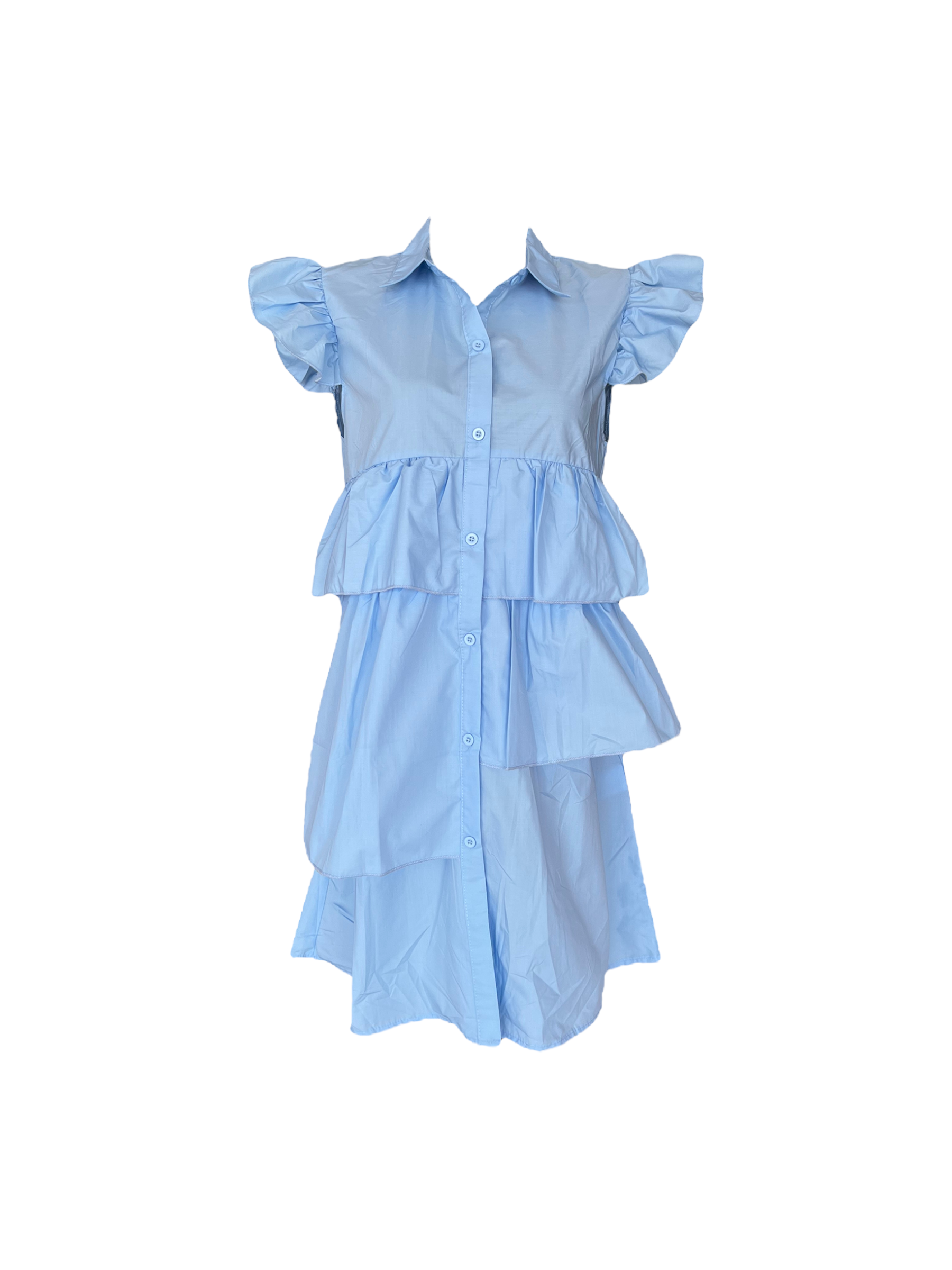 Yinuo Dress Short Blue S/M