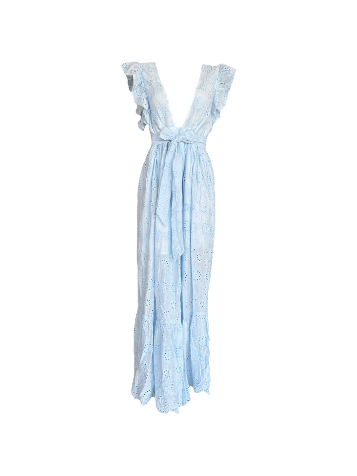 Malibu Bum Dress Long Blue Medium