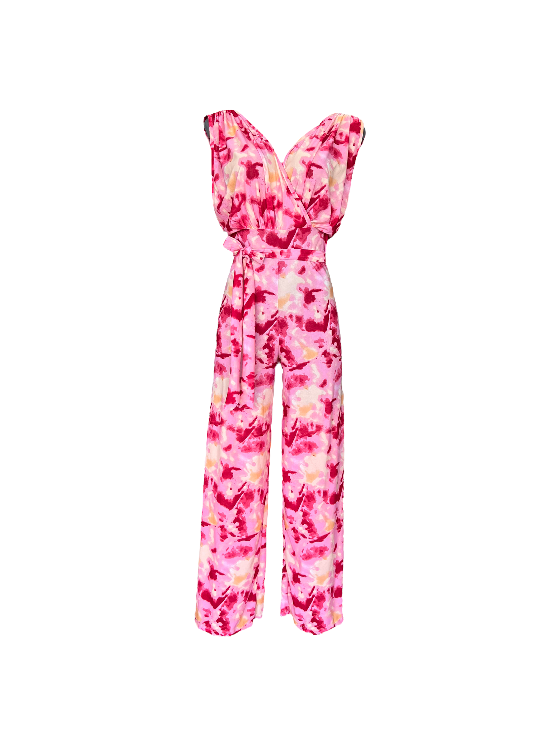 Titos Jumpsuit Long Tiedye Pink Orange Free Size