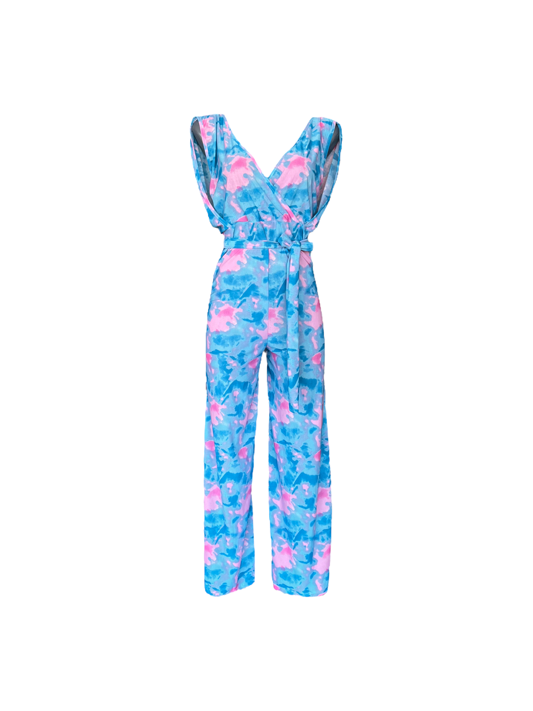 Titos Jumpsuit Long Tiedye Blue Free Size