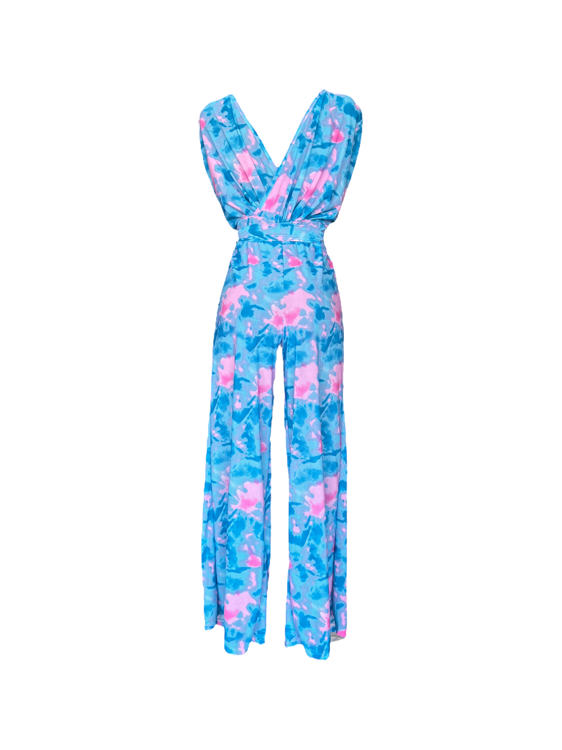 Titos Jumpsuit Long Tiedye Blue Free Size