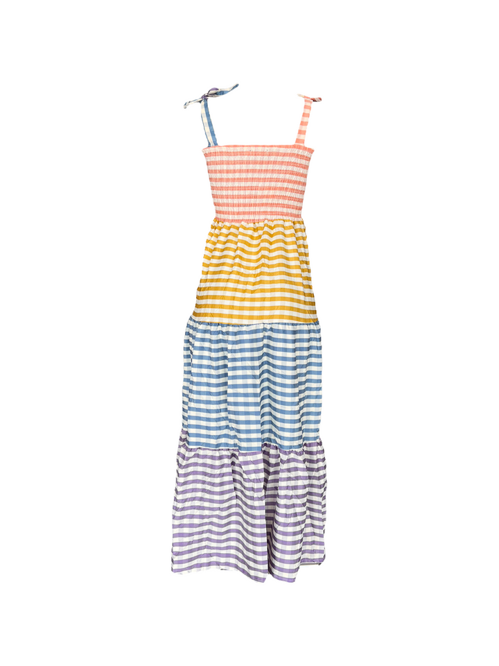 Yinuo Dress Long Colouful Stripe S/M
