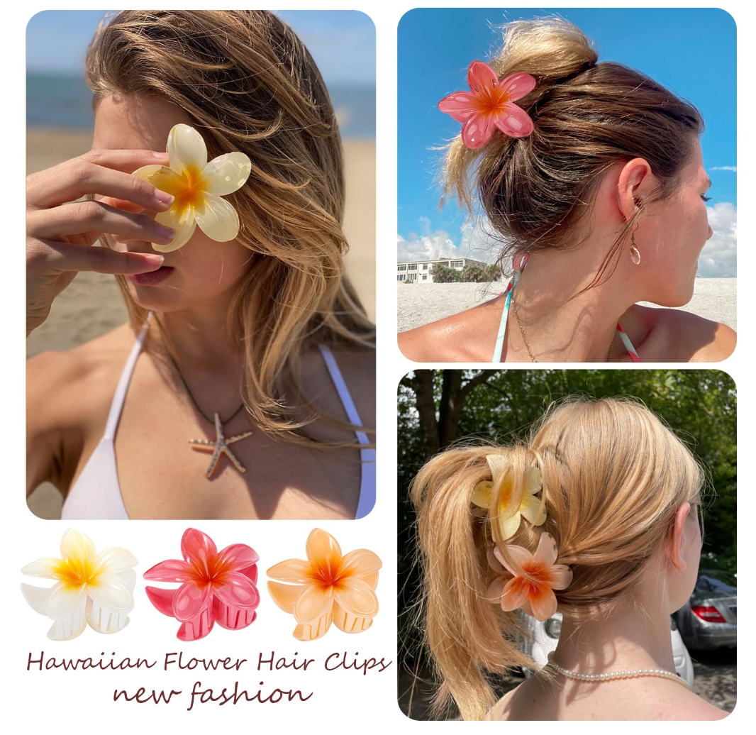 Floral Hair Clips Hawaii