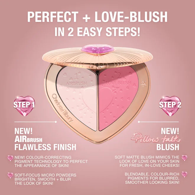 Charlotte Tilbury Pillow Talk Flawless Pink Blush duo